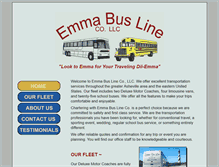 Tablet Screenshot of emmabusline.com